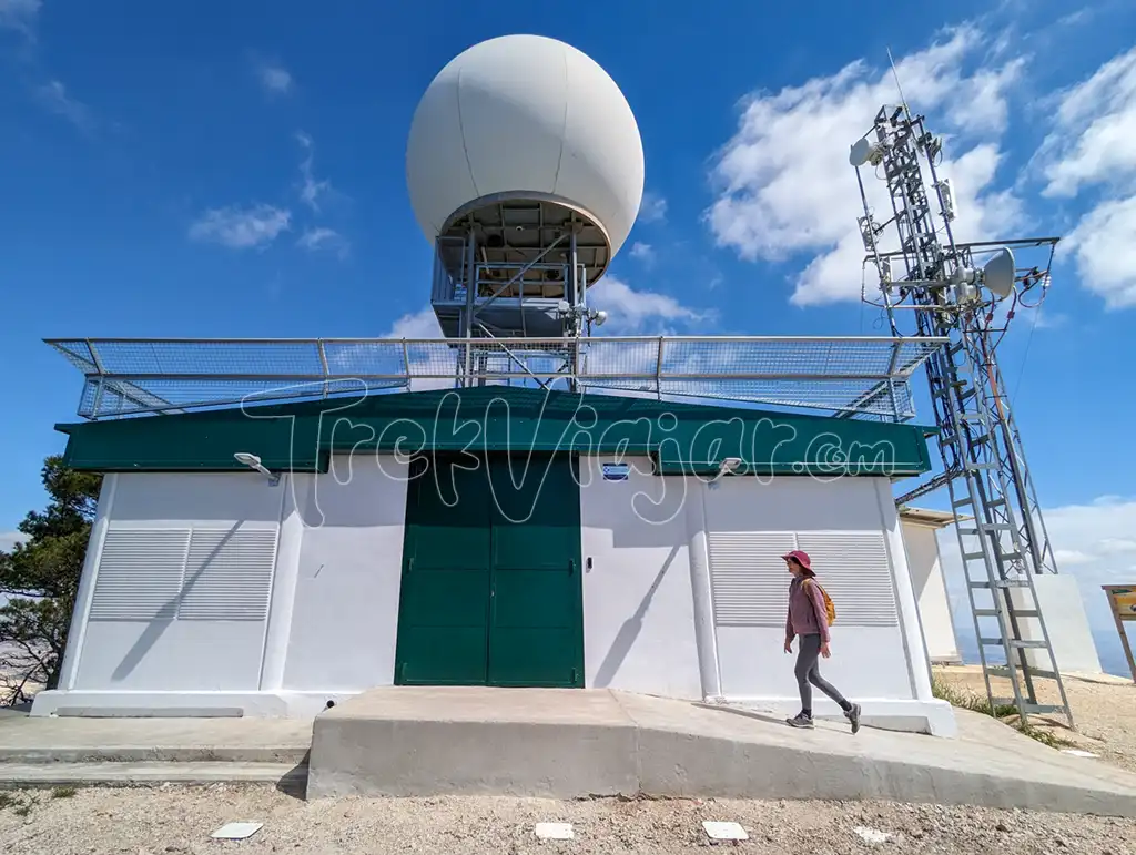 Radar de la AEMET en el Pico de la Pila