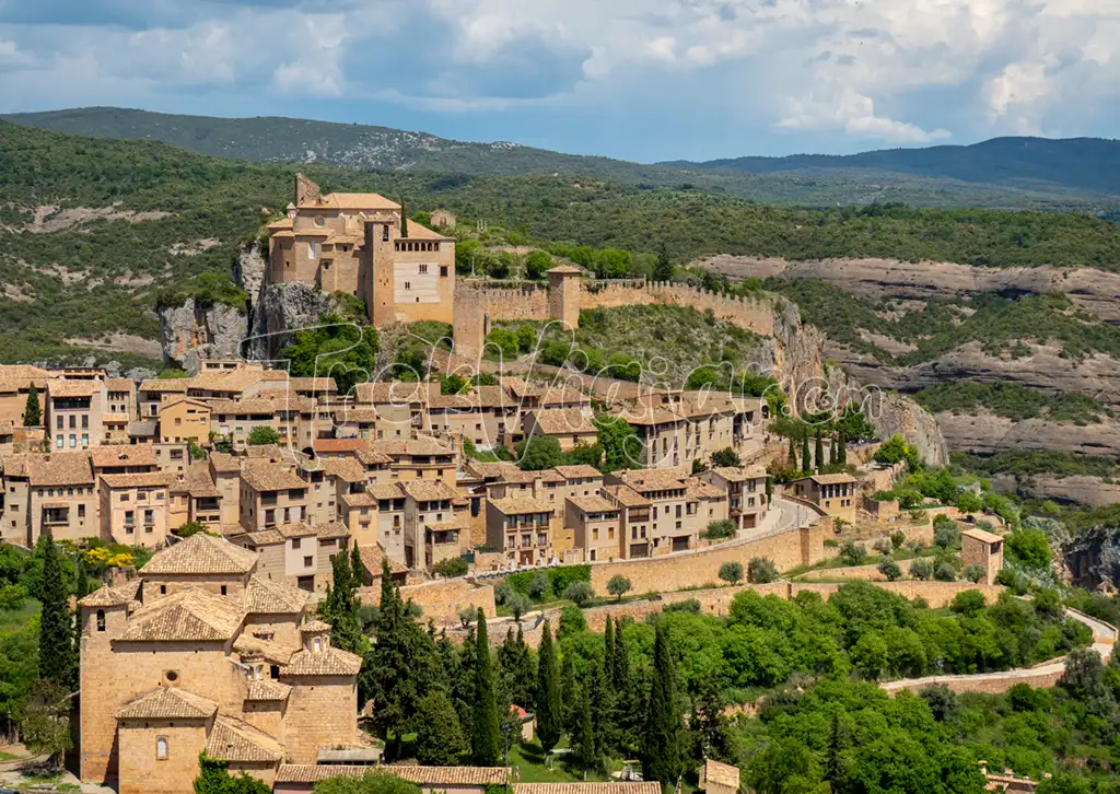 Vista del pueblo de Alquézar (Huesca)